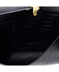 Pre-Owned Saint Laurent Mini Cassandra Chain Wallet Leather