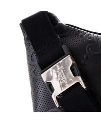 Pre-Owned Gucci Small Belt Bag Gg Embossed Perforated Leather