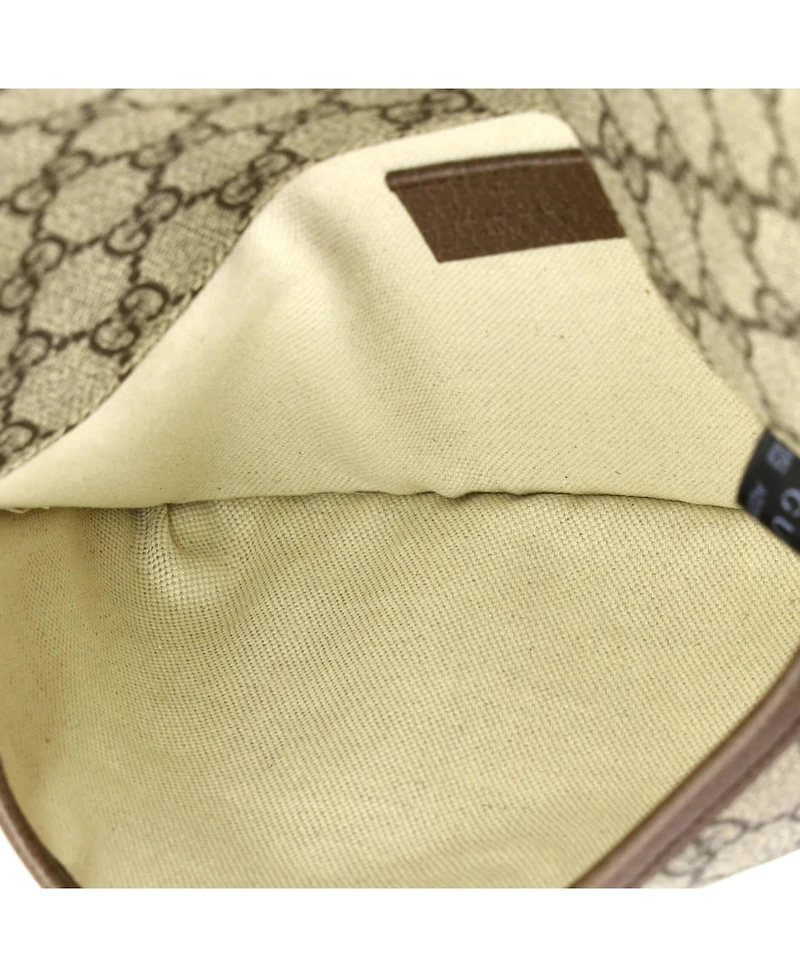 Pre-Owned Gucci Neo Vintage Flap Belt Bag Gg Coated Canvas