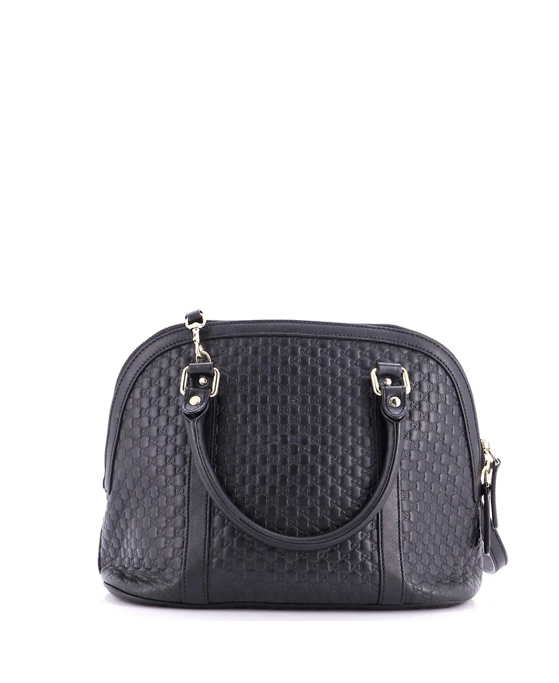 Pre-Owned Gucci Medium Convertible Dome Satchel Microguccissima Leather