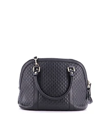 Pre-Owned Gucci Medium Convertible Dome Satchel Microguccissima Leather