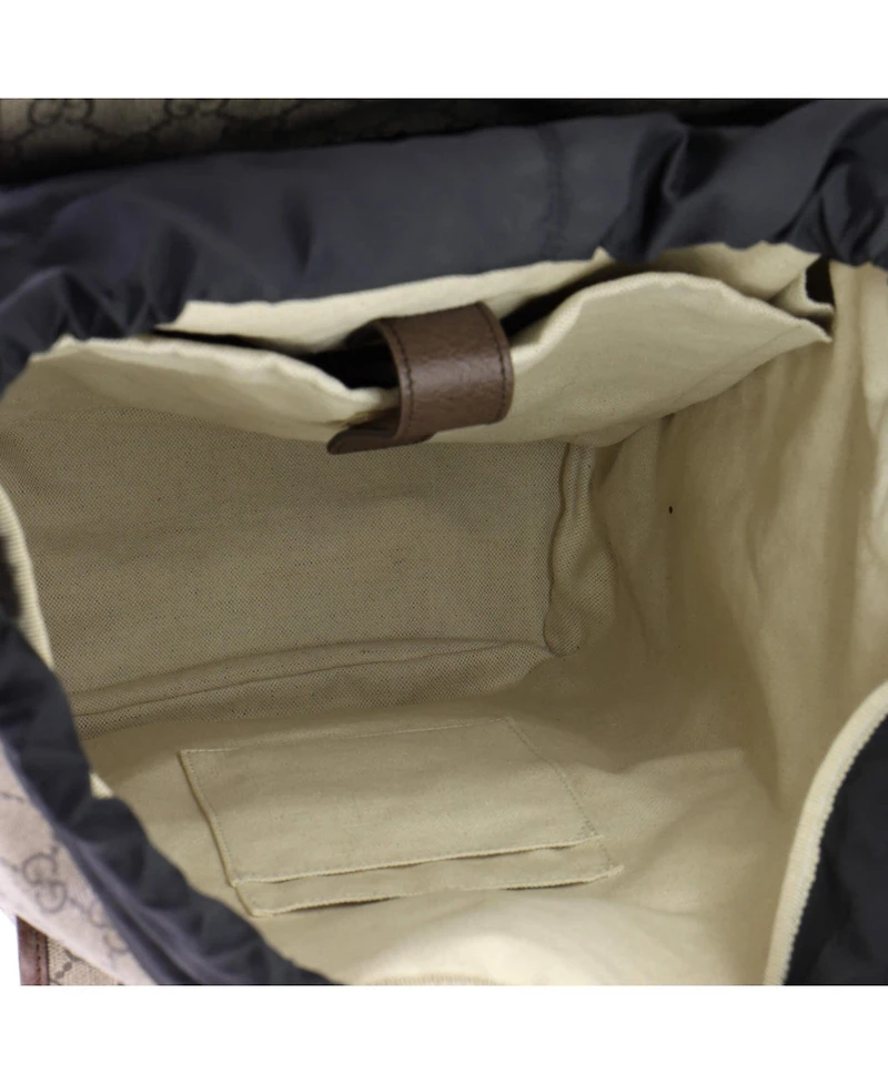 Pre-Owned Gucci Large Courrier Soft Backpack Gg Coated Canvas