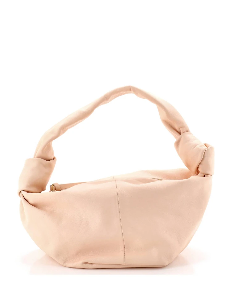 Pre-Owned Bottega Veneta Mini Double Knot Hobo Leather