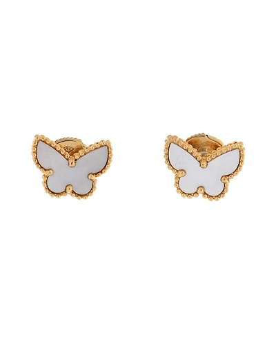 Pre-Owned Van Cleef & Arpels Sweet Alhambra Butterfly Stud Earrings