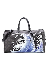 Pre-Owned Celine Large x David Weiss Voyage Duffle Bag Printed Triomphe Coated Canvas