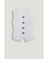 Nocturne Women's Embellished Sleeveless Knit Top