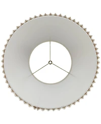 Springcrest 10 1/2" Top x 19" Bottom x 12 1/2" High x 12 1/2" Slant Lamp Shade Replacement Spider Harp Finial