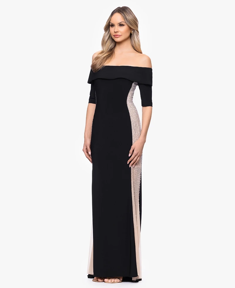 Xscape Women's Off-The-Shoulder Gown