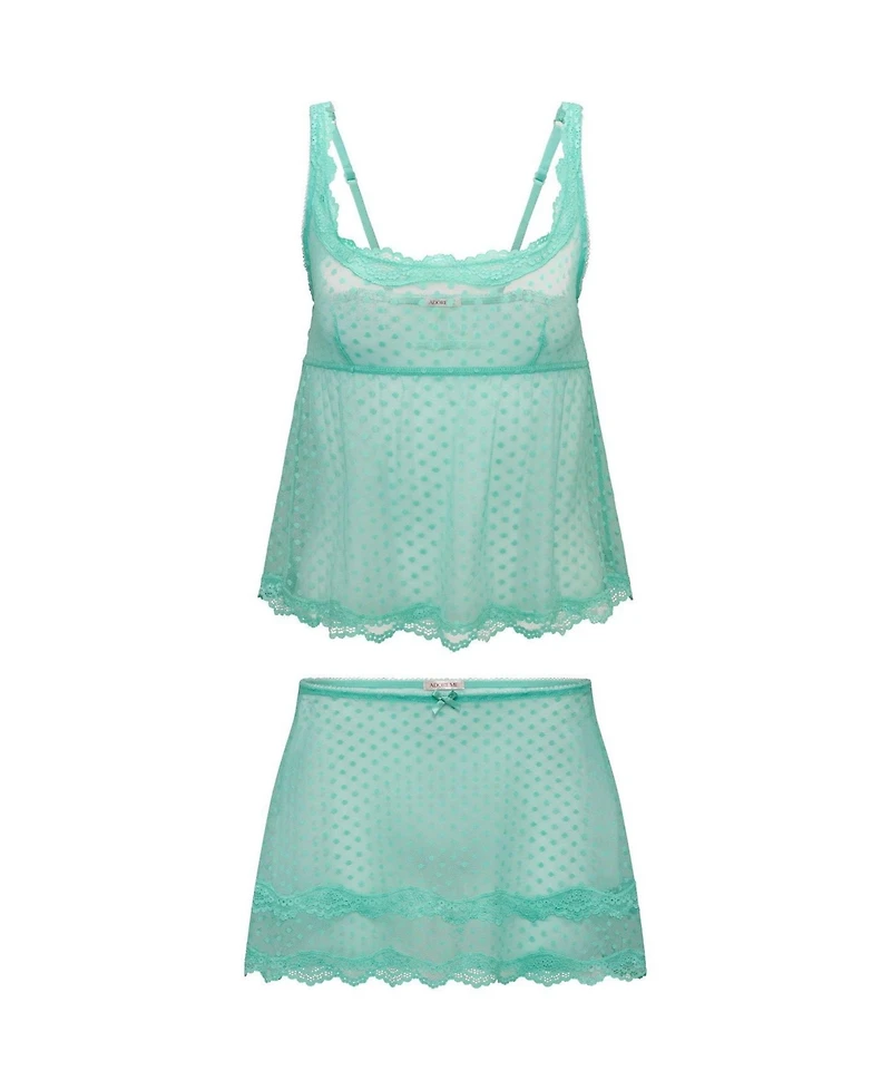 Adore Me Women's Kit Camisole and Half Slip Set Lingerie