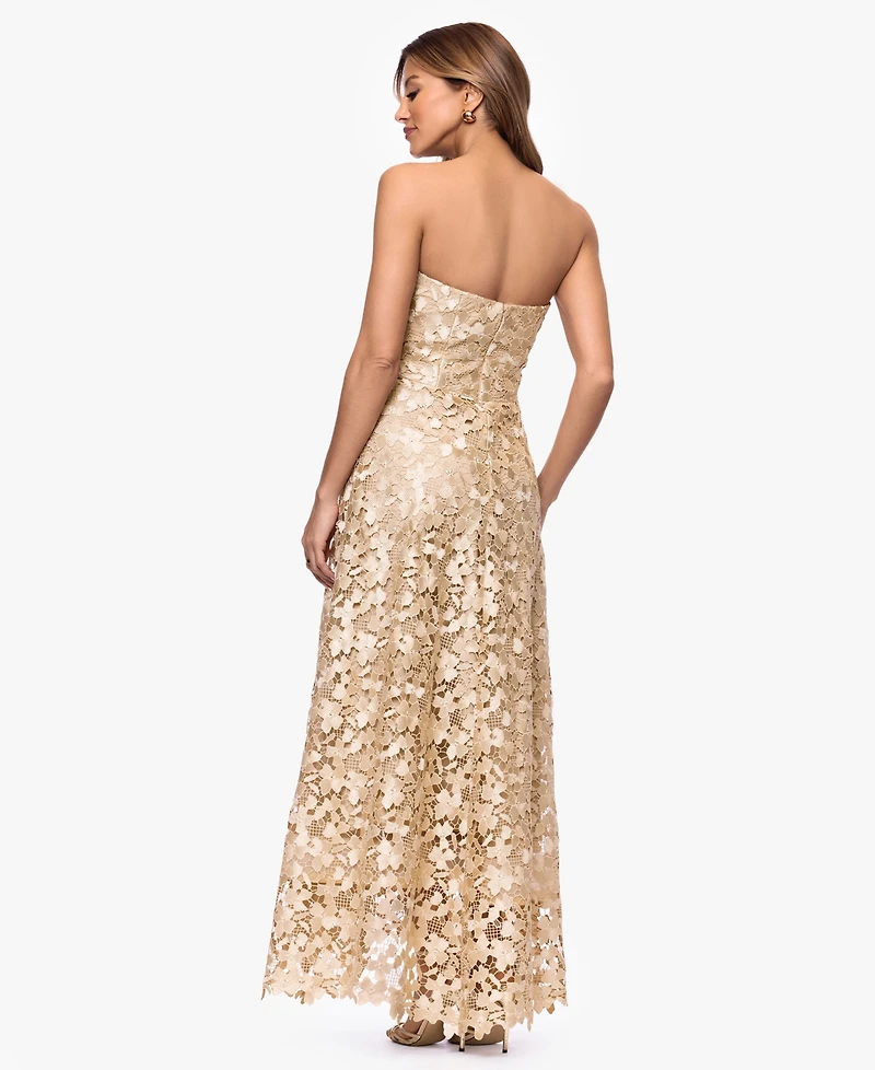 Xscape Women's Sleeveless Strapless Gown