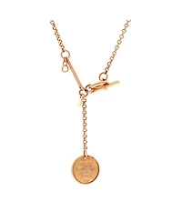 Pre-Owned HERMES Ex-Libris Pendant Necklace