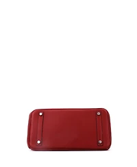 Pre-Owned HERMES Birkin 30 Handbag Red Clemence with Palladium Hardware