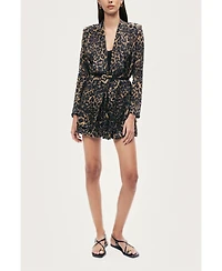 Nocturne Women's Printed Mini Shorts