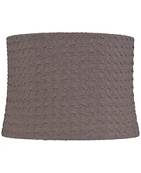 Springcrest 13" Top x 14" Bottom x 10" High x 10" Slant Lamp Shade Replacement Medium Sierra Drum Softback Washer Harp Finial