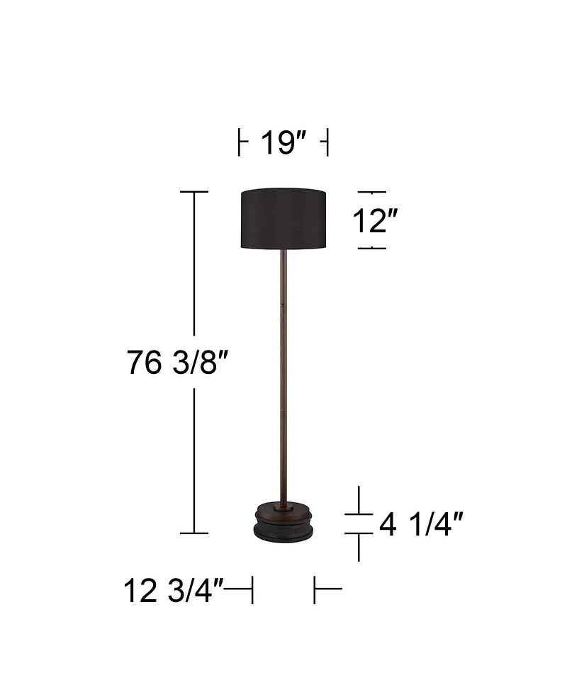 Possini Euro Design Meridian Modern 72" Tall Led Floor Lamp