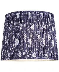 Springcrest Sally 13" Top x 15" Bottom x 12" High x 12" Slant Print Lamp Shade Replacement Pleated Floral Spider Harp