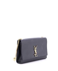 Pre-Owned Saint Laurent Medium Classic Monogram Crossbody Bag Grainy Leather