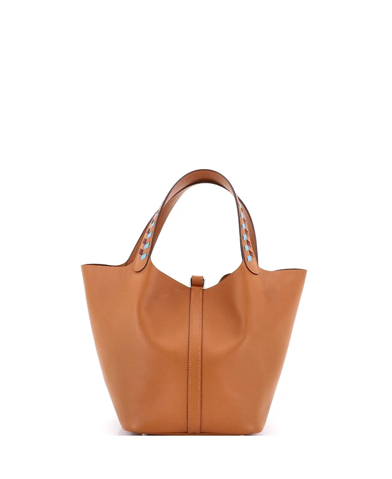Pre-Owned HERMES Mm Picotin Lock Bag Tressage Epsom
