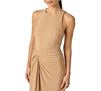 Adrianna Women's Crew Neck Long Dress