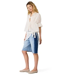 Steve Madden Women's Delphi Collared Neck Top