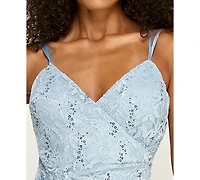 pear culture Juniors' Spaghetti Strap Short Dress