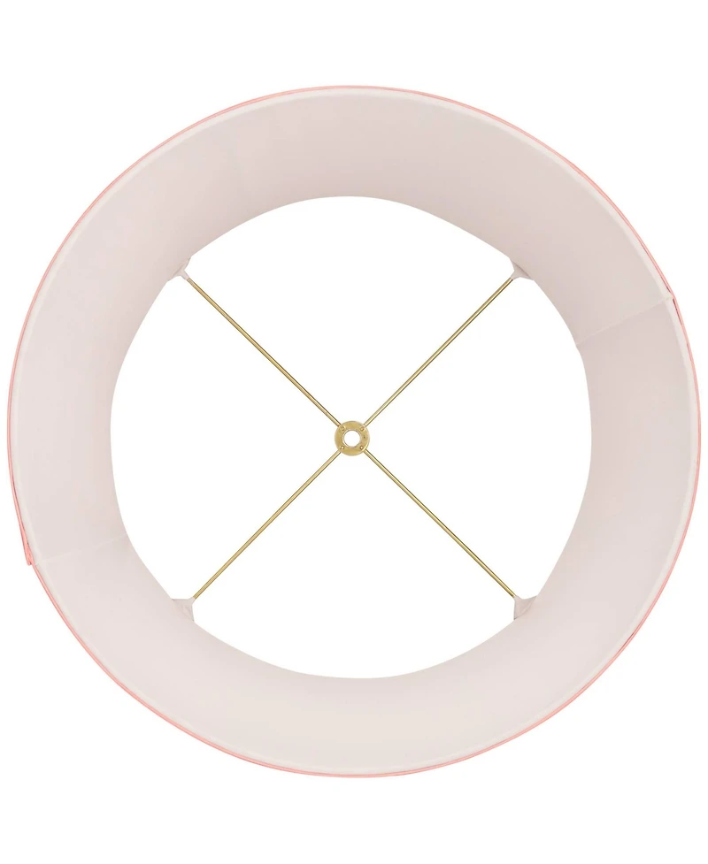 Springcrest 14" Top x 17" Bottom x 11" High x 11" Slant Lamp Shade Replacement Large Empire Pleated Spider Harp Finial