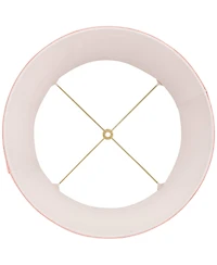 Springcrest 14" Top x 17" Bottom x 11" High x 11" Slant Lamp Shade Replacement Large Empire Pleated Spider Harp Finial