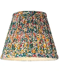 Springcrest Slant Print Lamp Shade Replacement Set of Multi-Color Pleated Clip On Candelabra