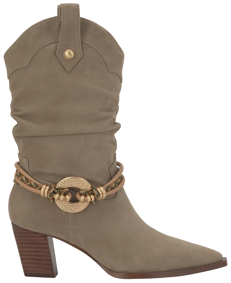 Jessica Simpson Women's Hanie Western Slouch Booties