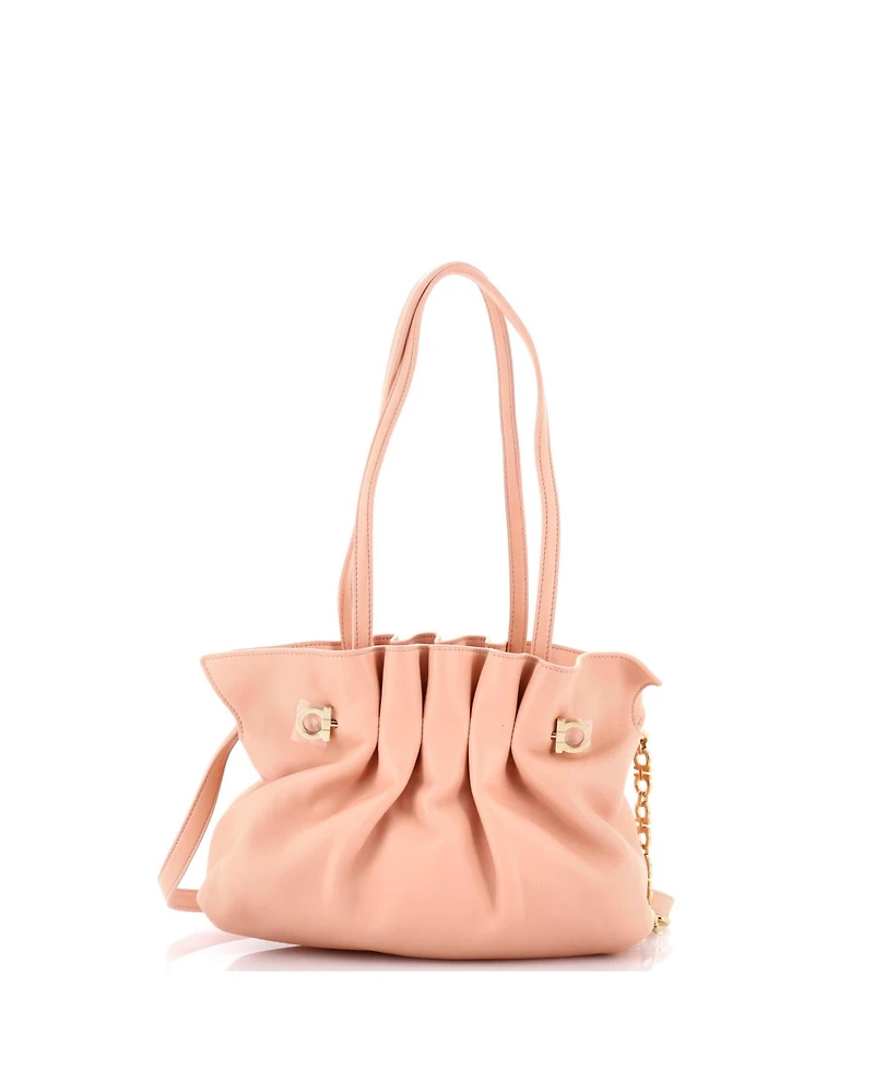 Pre-Owned Salvatore Ferragamo Small Soft Bag Leather