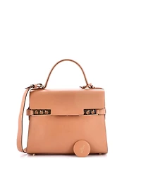 Pre-Owned Delvaux Mm Tempete Top Handle Bag Leather