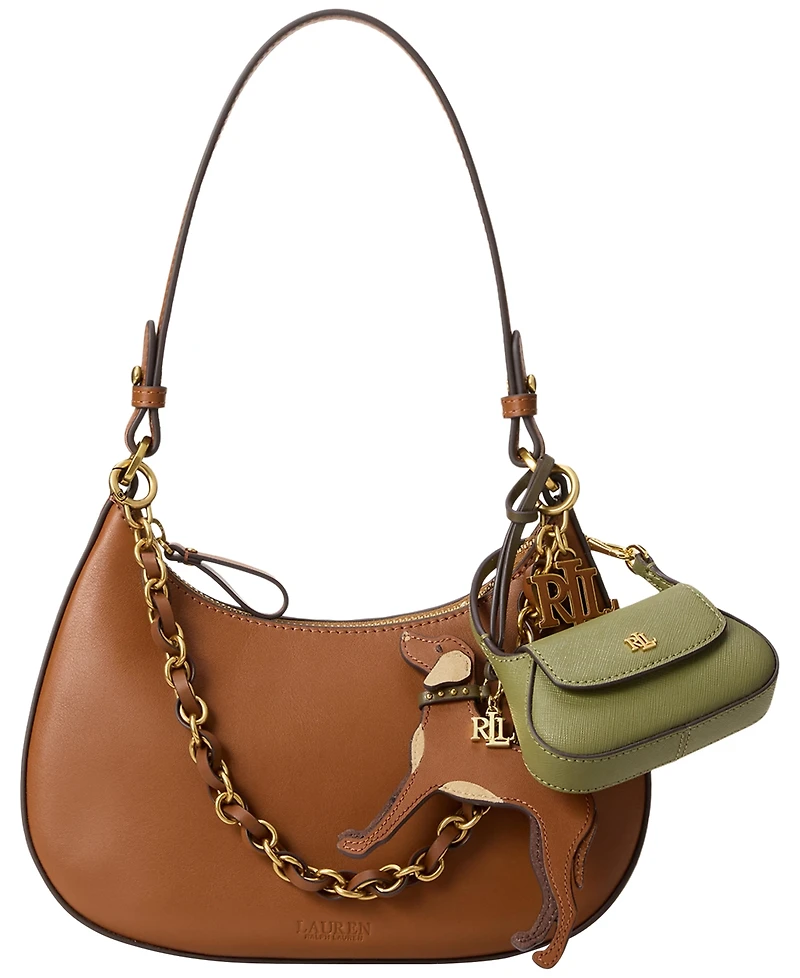 Lauren Ralph Lauren Crosshatch Leather Schylar Charm