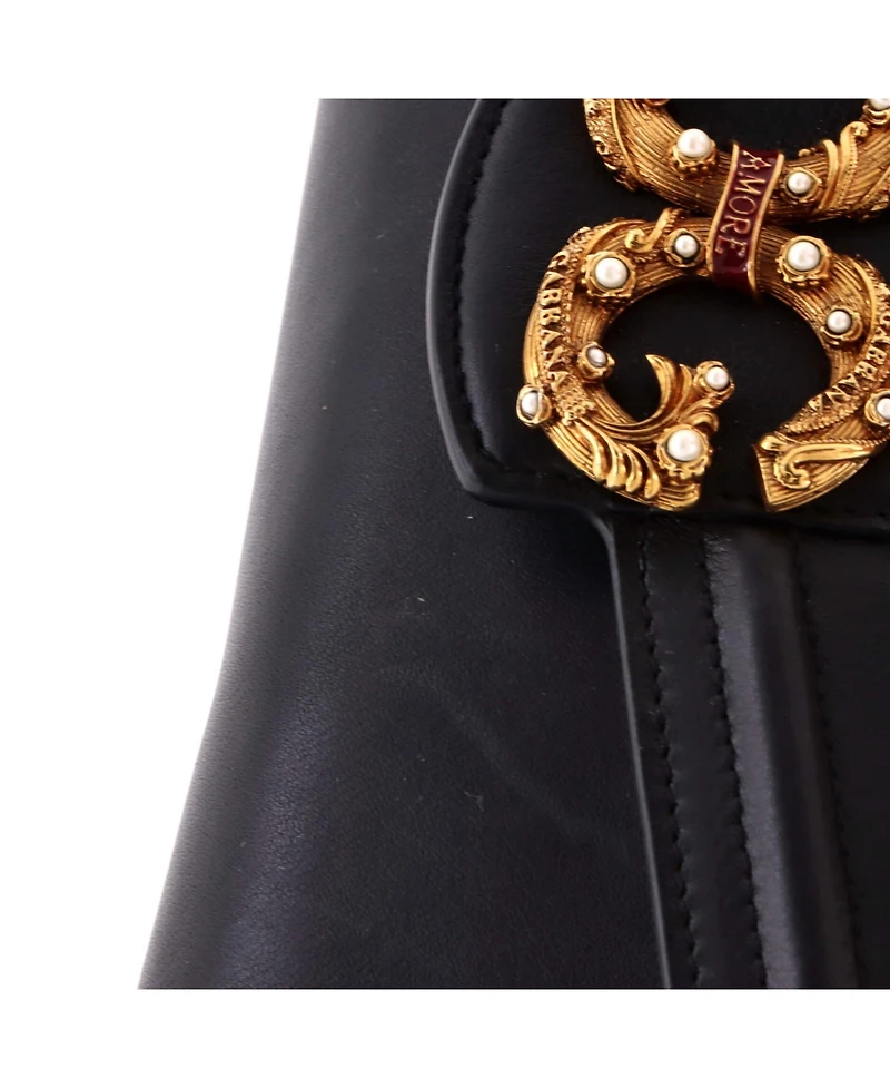 Pre-Owned Dolce & Gabbana Dg Amore Clutch Leather