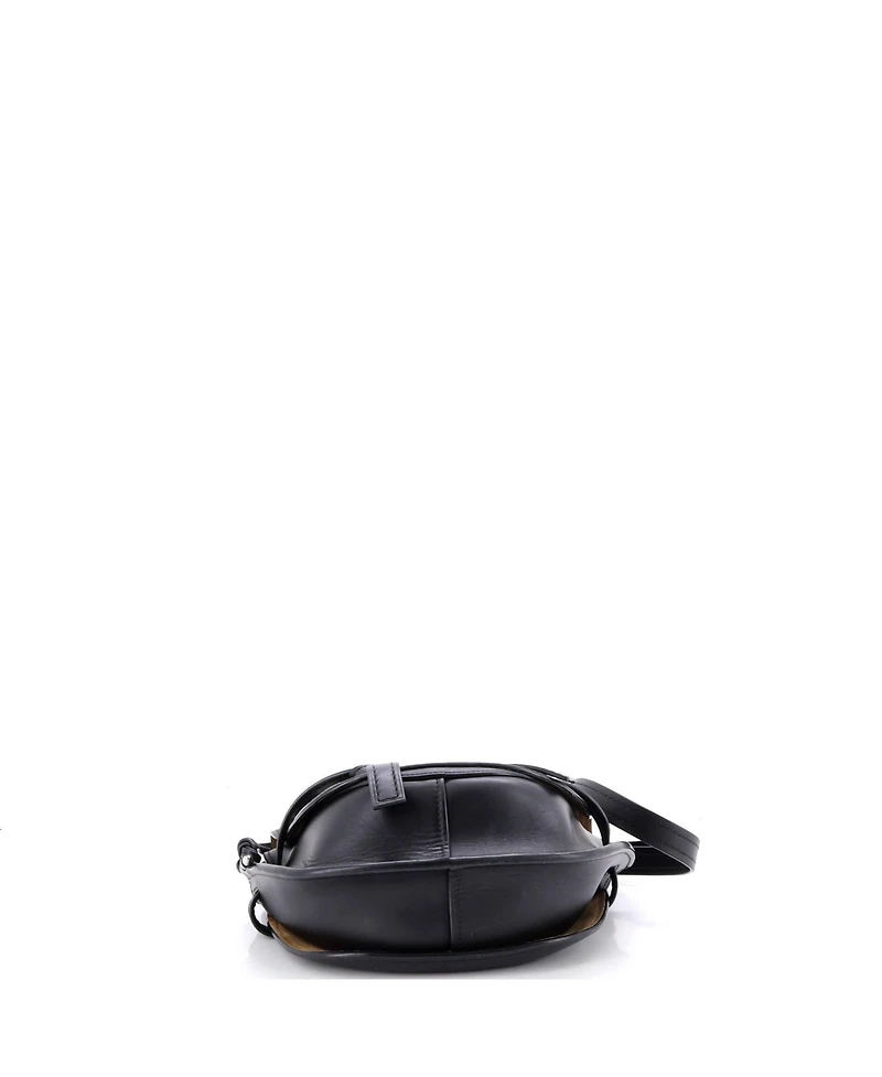 Pre-Owned Loewe Small Gate Shoulder Bag Grid Leather