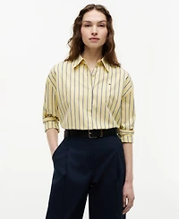 Tommy Hilfiger Women's Boxy Long-Sleeve Cotton Shirt