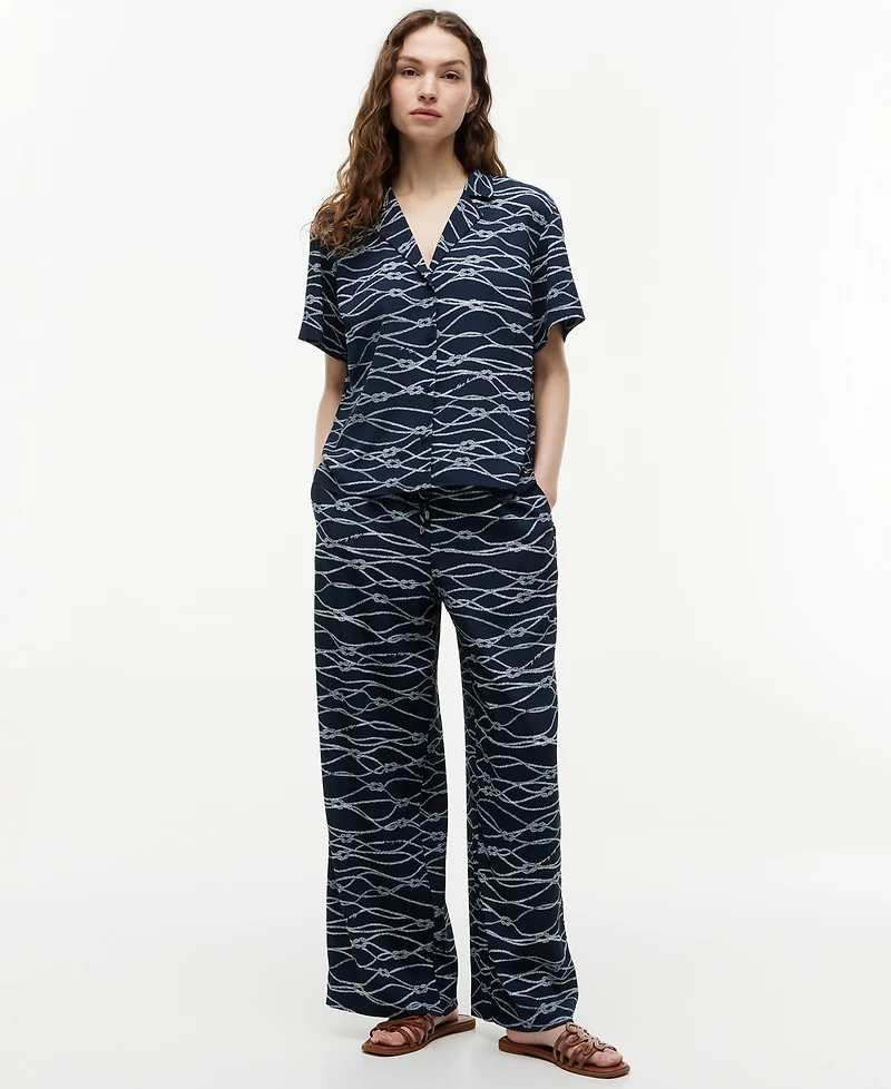 Tommy Hilfiger Women's Short-Sleeve Polyester Shirt