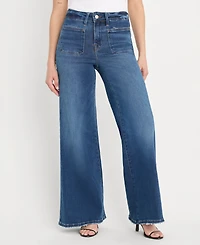 Good American Women's High Rise Palazzo Jeans