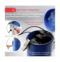 Pyle 50W Rechargeable Megaphone Pa Speaker System with Wired Microphone PMP59IR