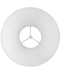 Springcrest Set of 2 Pleated Empire Lamp Shades Medium 7" Top x 16" Bottom x 11.25" High Spider with Harp and Finial Fitting