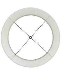 Springcrest Set of 2 Drum Lamp Shades Crystals Beaded Medium 13" Top x 15" Bottom x 10" High Spider Harp and Finial Fitting