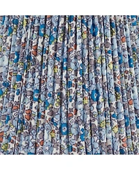 Springcrest 4" Top x " Bottom x 5 1/2" High x 5 1/2" Slant Print Lamp Shade Replacement Set of Shirred Pleated Clip On