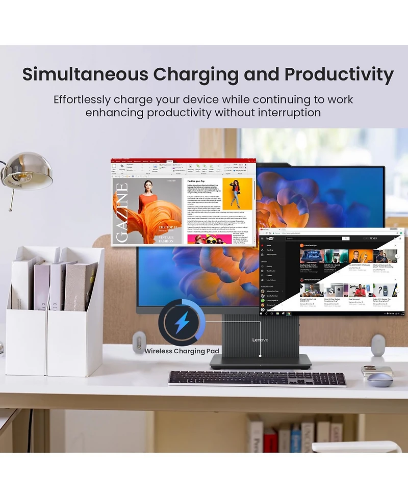Lenovo IdeaCentre 24" All-in-One Amd Ryzen 5 16GB Ram Amd Radeon Graphics 512GB Ssd Storage Windows 11 Home 100Hz