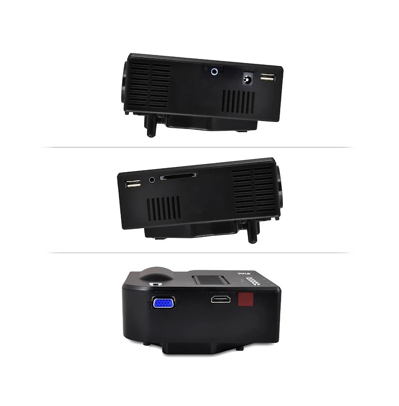 Pyle Full Hd 1080p Mini Portable Pocket Video and Cinema Home Theater Projector-Built-in Stereo Speaker