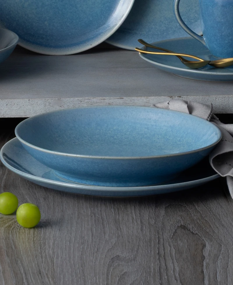 Noritake Colorwave Kiln Azure Coupe Pasta Bowls, Set of 4