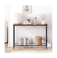 gaomon 2-Tier Small Narrow Farmhouse Sofa Table