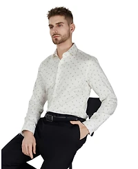 Bar Iii Men's Slim-Fit Printed Dress Shirt, Macy's Exclusive
