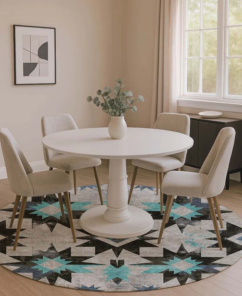 Addison Mayfield AMF1893 8' x 8' Round Area Rug