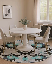 Addison Mayfield AMF1893 8' x 8' Round Area Rug