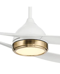 Possini Euro Design 52" Possini Euro Obi Cct Led Damp Ceiling Fan with Remote