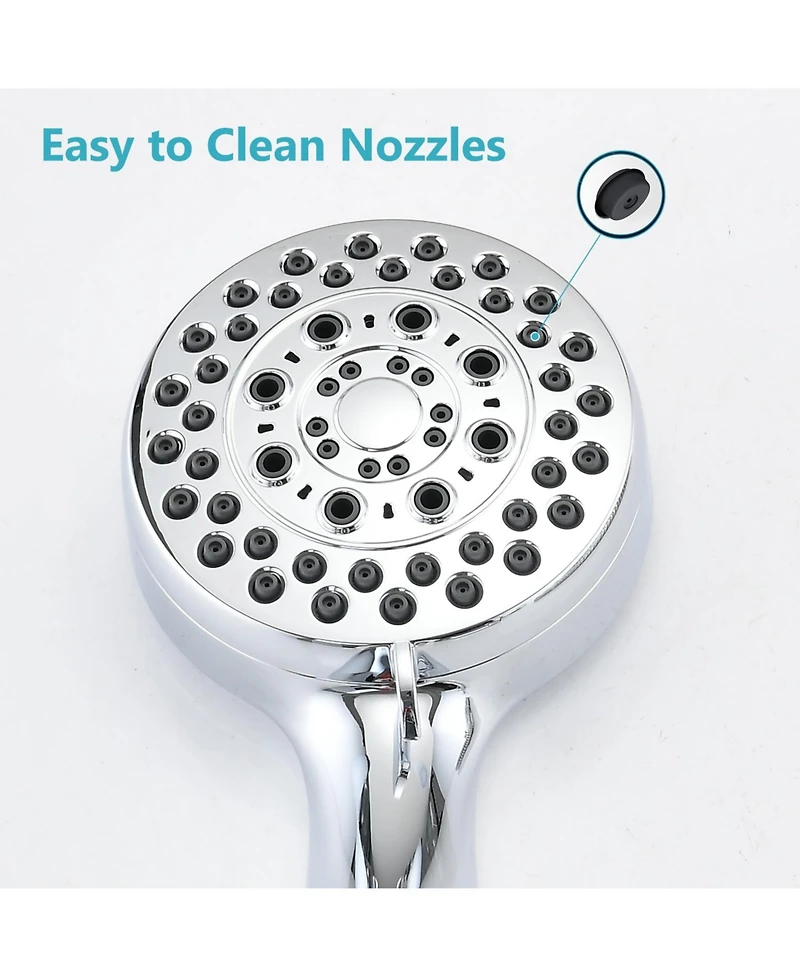 Busdays Handheld Shower Head with Hose High Pressure Shower Heads, Chrome